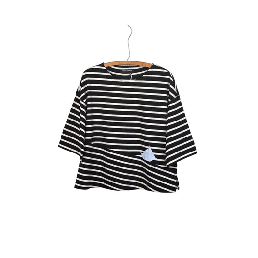 Yoshi Kondo  ~  Jungle Stripe Top - Black/Ivory