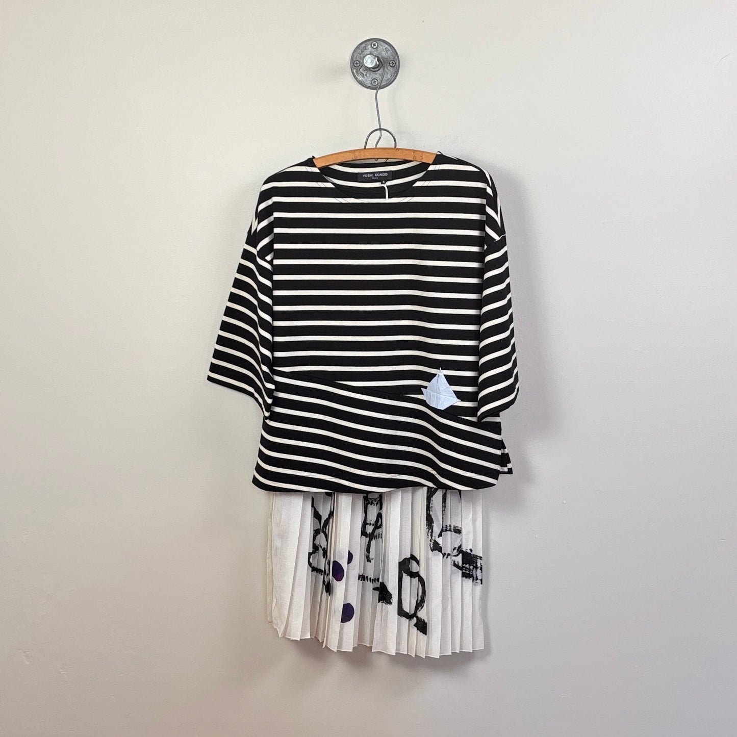 Yoshi Kondo  ~  Jungle Stripe Top - Black/Ivory