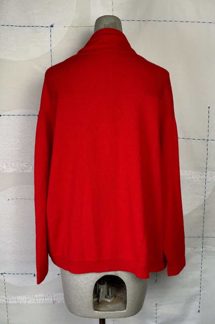 KnitKnit Open Cardigan-Rosso