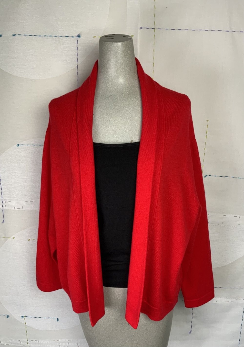 KnitKnit Open Cardigan-Rosso