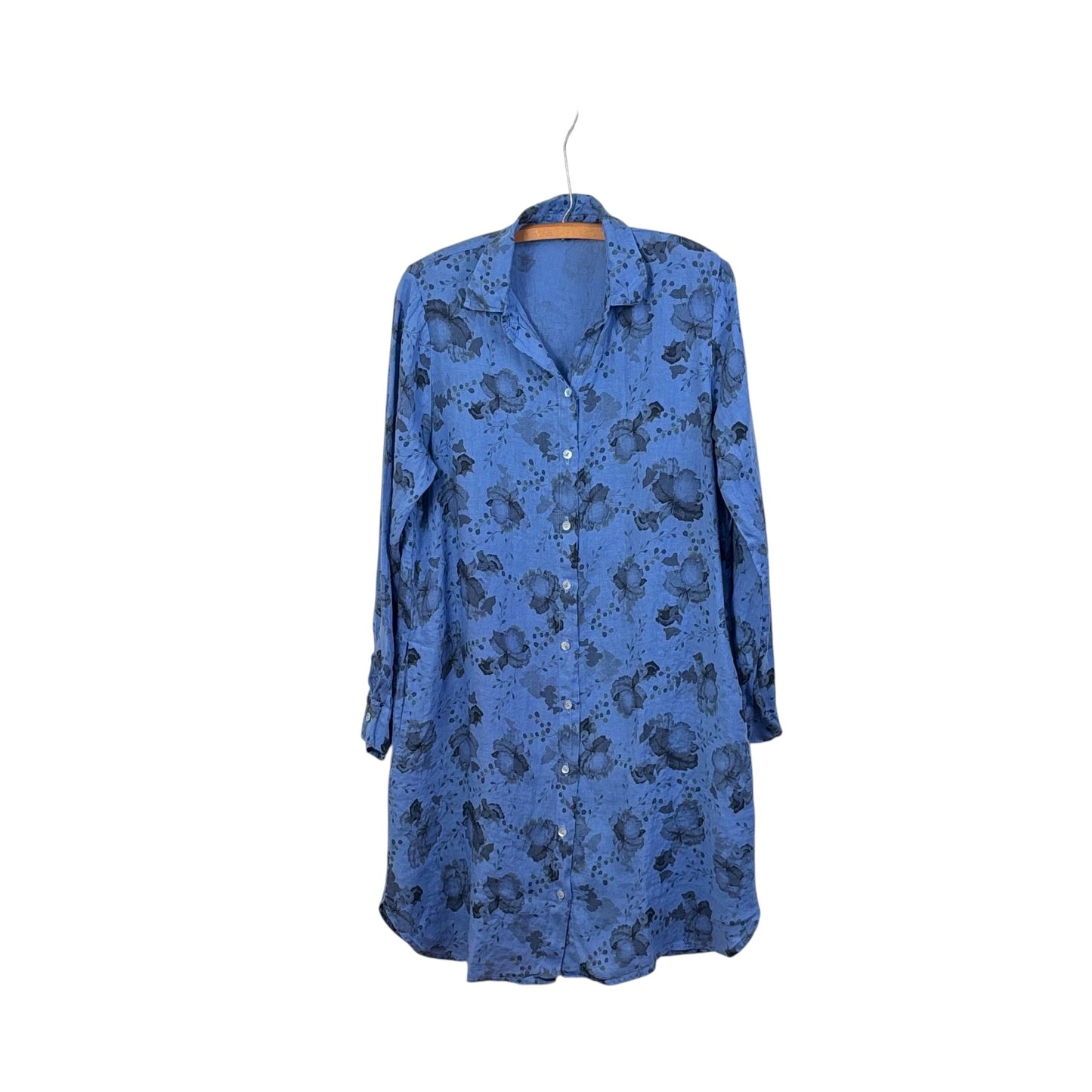 Cut Loose  ~  Shirt Dress - Forget Me Not