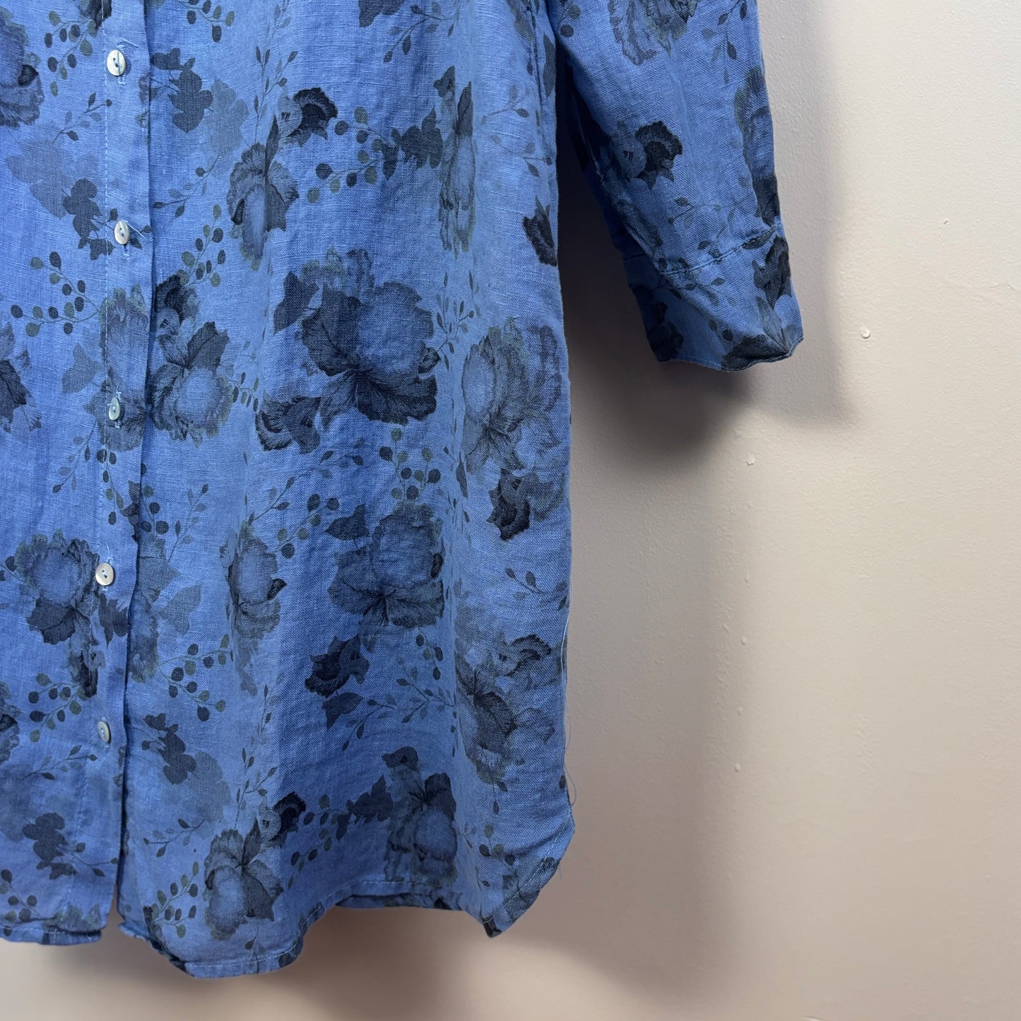Cut Loose  ~  Shirt Dress - Forget Me Not