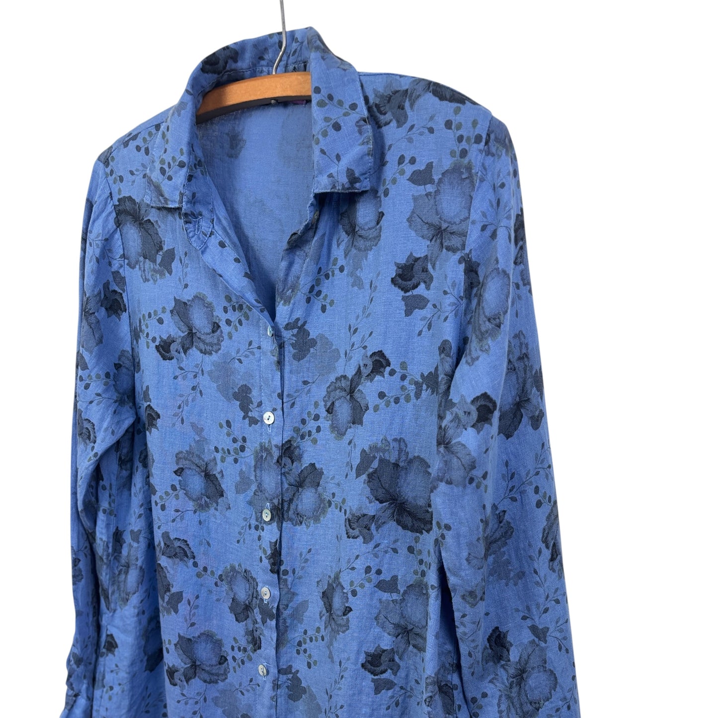 Cut Loose  ~  Shirt Dress - Forget Me Not