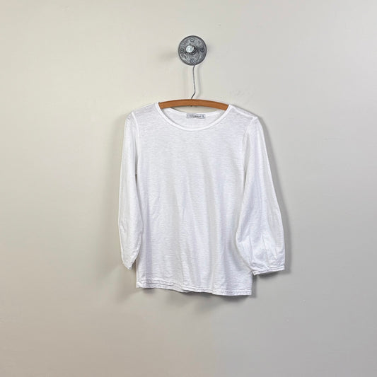 Cut Loose  ~  Lantern Sleeve Top - White