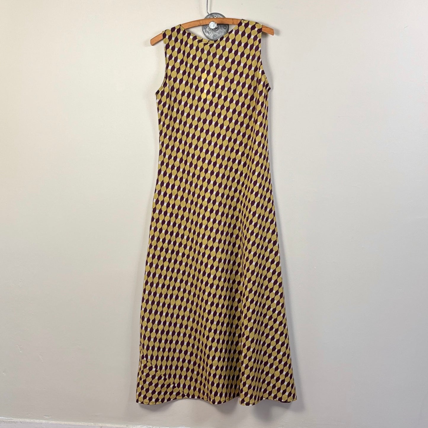 Yavi  ~  V Neck Slip Dress - Geometric Print