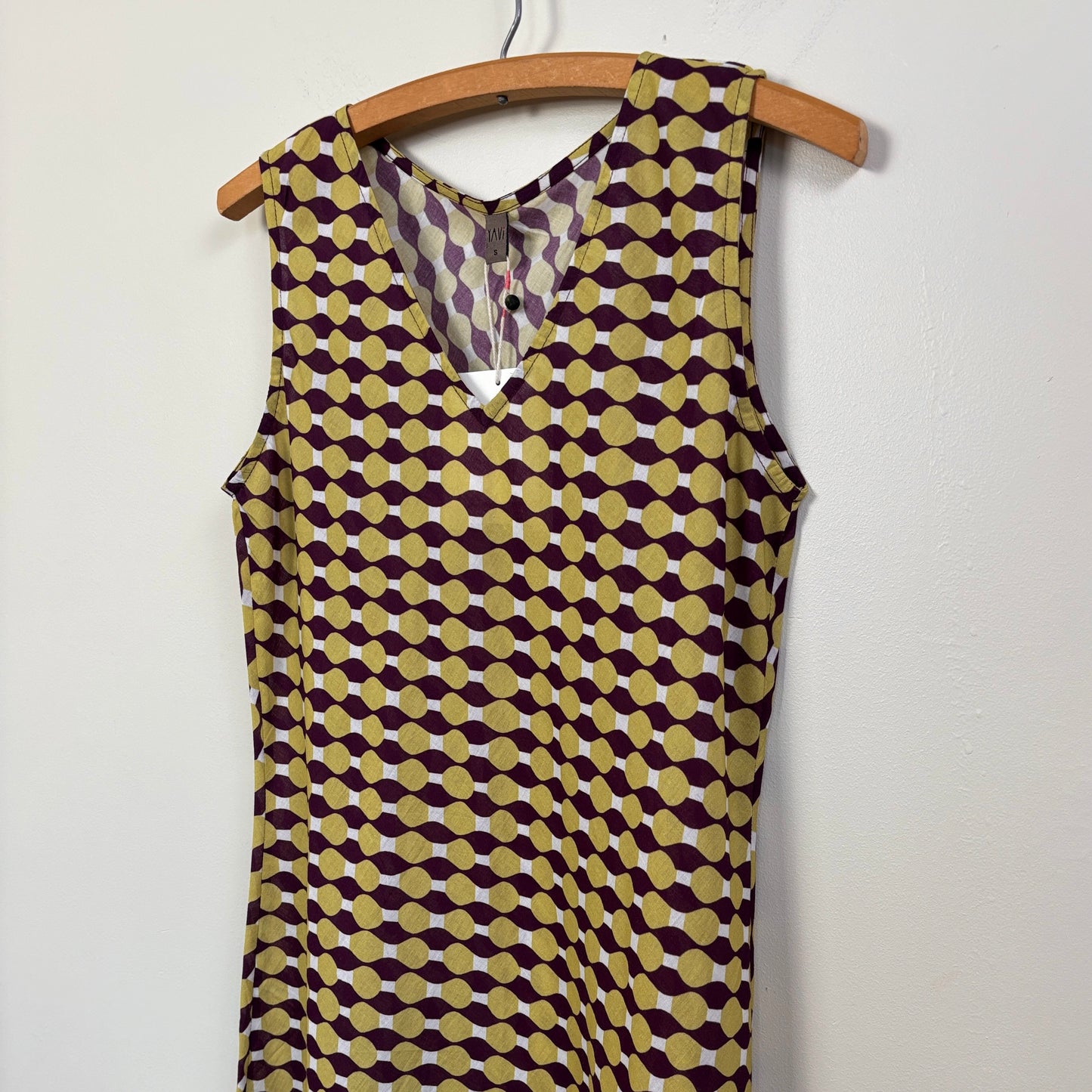 Yavi  ~  V Neck Slip Dress - Geometric Print