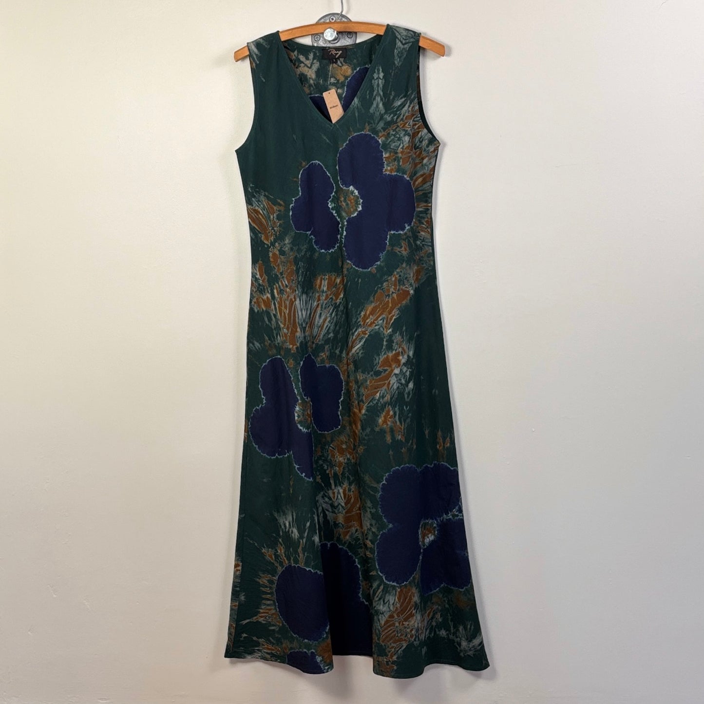 Yavi/Raag  ~  V Neck Slip Dress - Shibori Dye