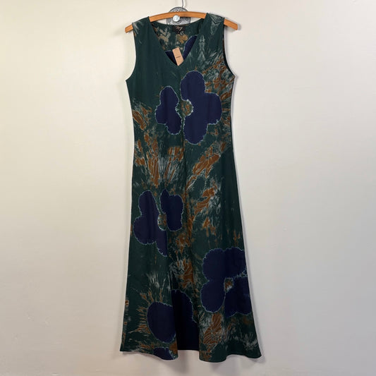 Yavi/Raag  ~  V Neck Slip Dress - Shibori Dye