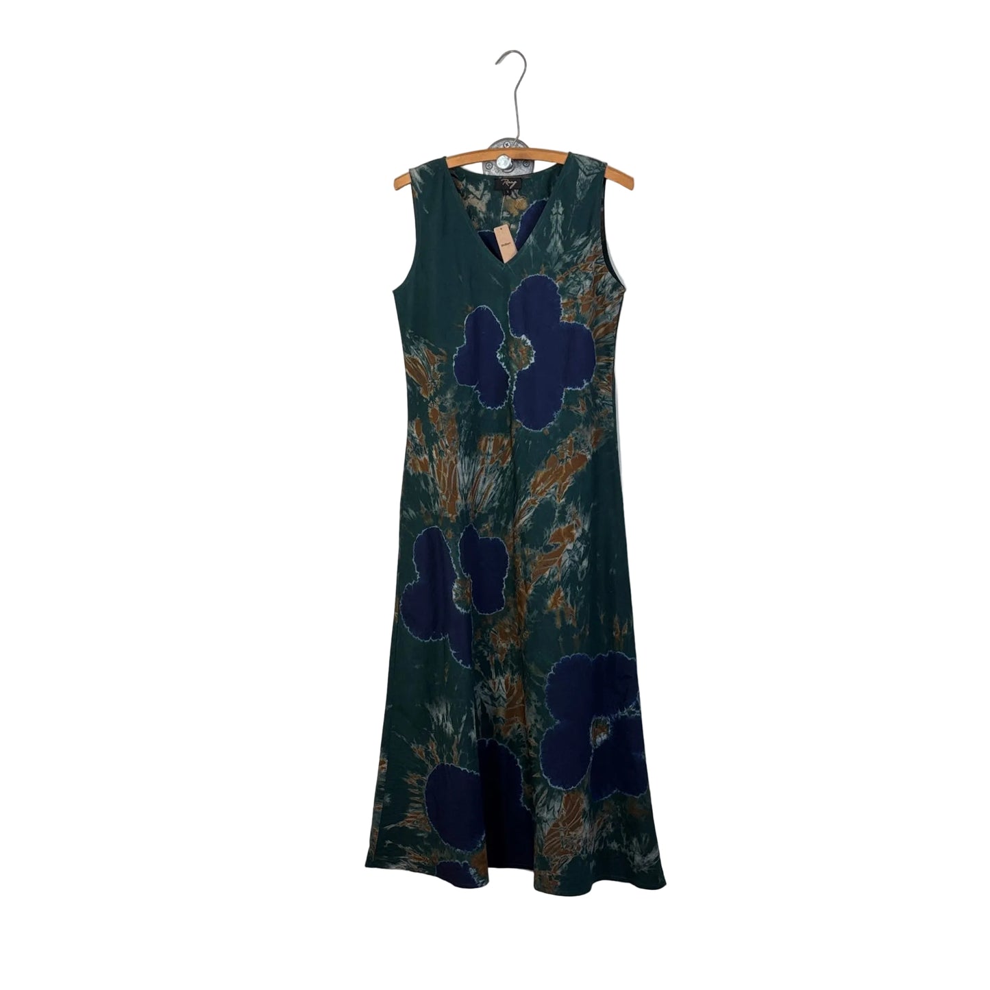 Yavi/Raag  ~  V Neck Slip Dress - Shibori Dye