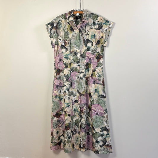 Yavi/Raag  ~  Cap Sleeve Shirt Dress - Watercolor Floral