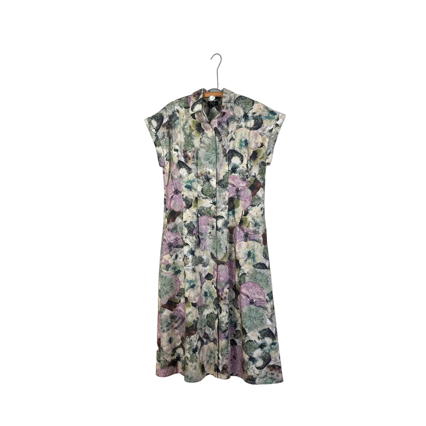 Yavi/Raag  ~  Cap Sleeve Shirt Dress - Watercolor Floral