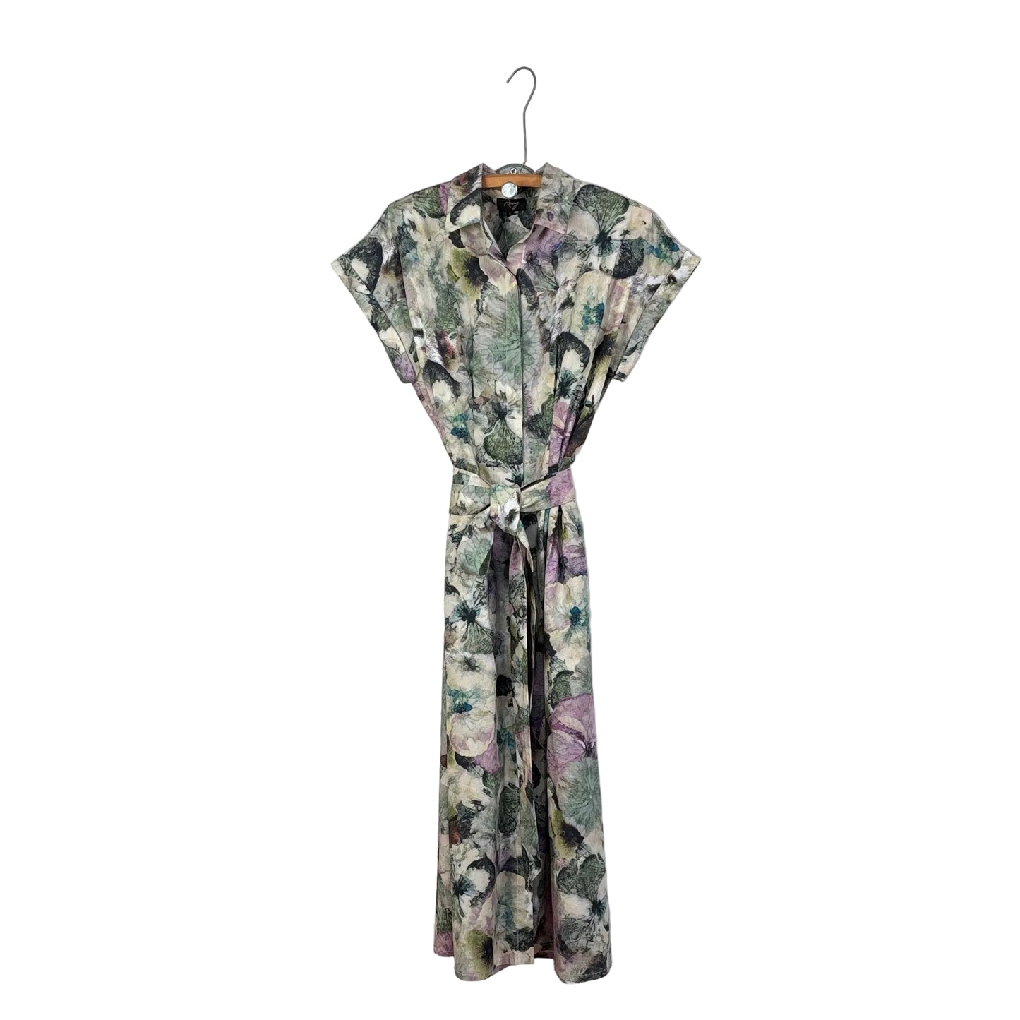 Yavi/Raag  ~  Cap Sleeve Shirt Dress - Watercolor Floral