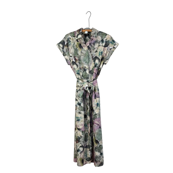 Yavi/Raag  ~  Cap Sleeve Shirt Dress - Watercolor Floral