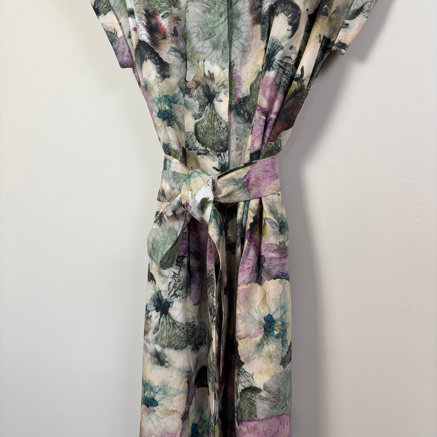 Yavi/Raag  ~  Cap Sleeve Shirt Dress - Watercolor Floral