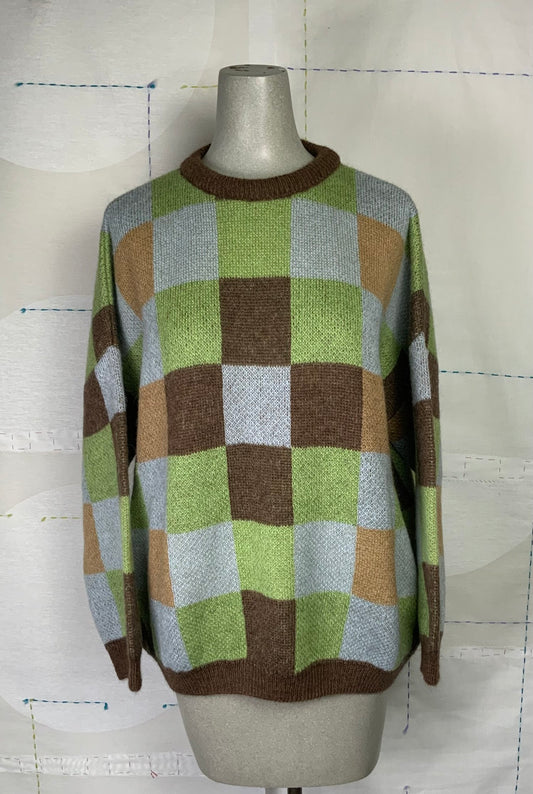 Rita Row  Nellie Sweater ~ Multi Checkers