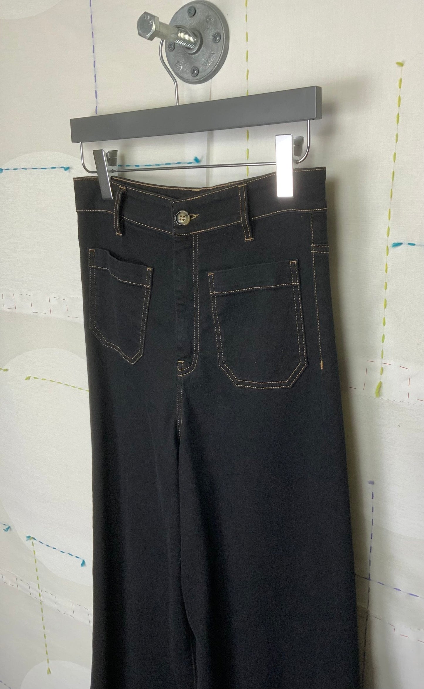 Rita Row  Clay Patch Pocket Jeans ~ Black