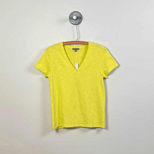Lilla P. ~  Short Sleeve Back Seam V-Neck - Limeade