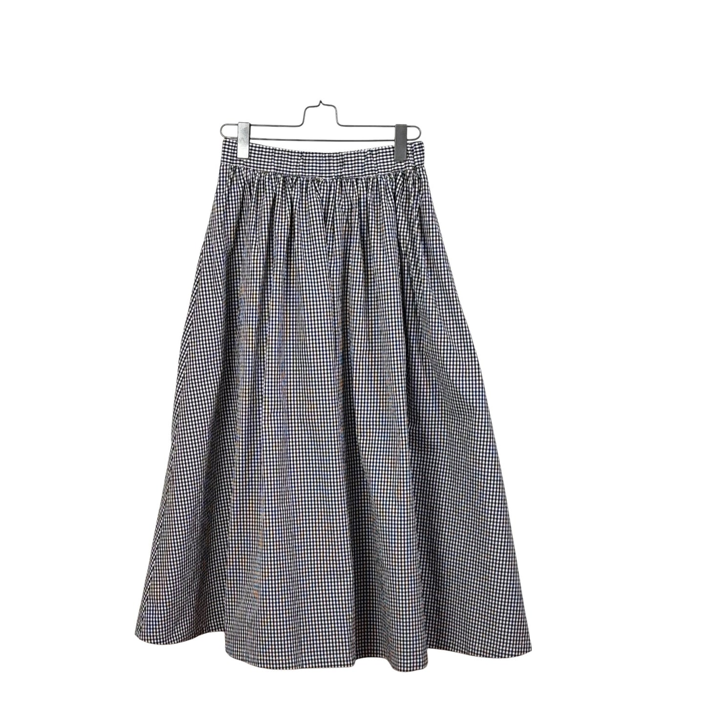 Apuntob  ~  Wide Mini Check Pants - Black/White