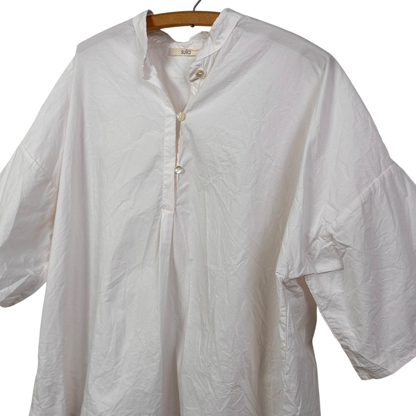 Sula  ~  Easy Shirt - White Sand