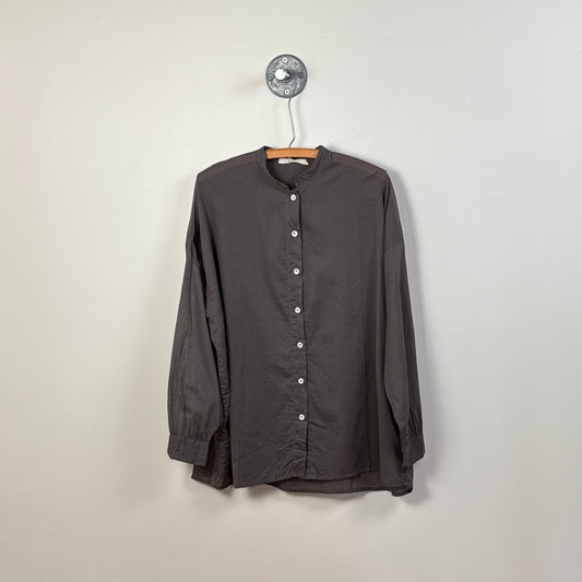 Sula  ~  Button Thru Shirt - Gunmetal