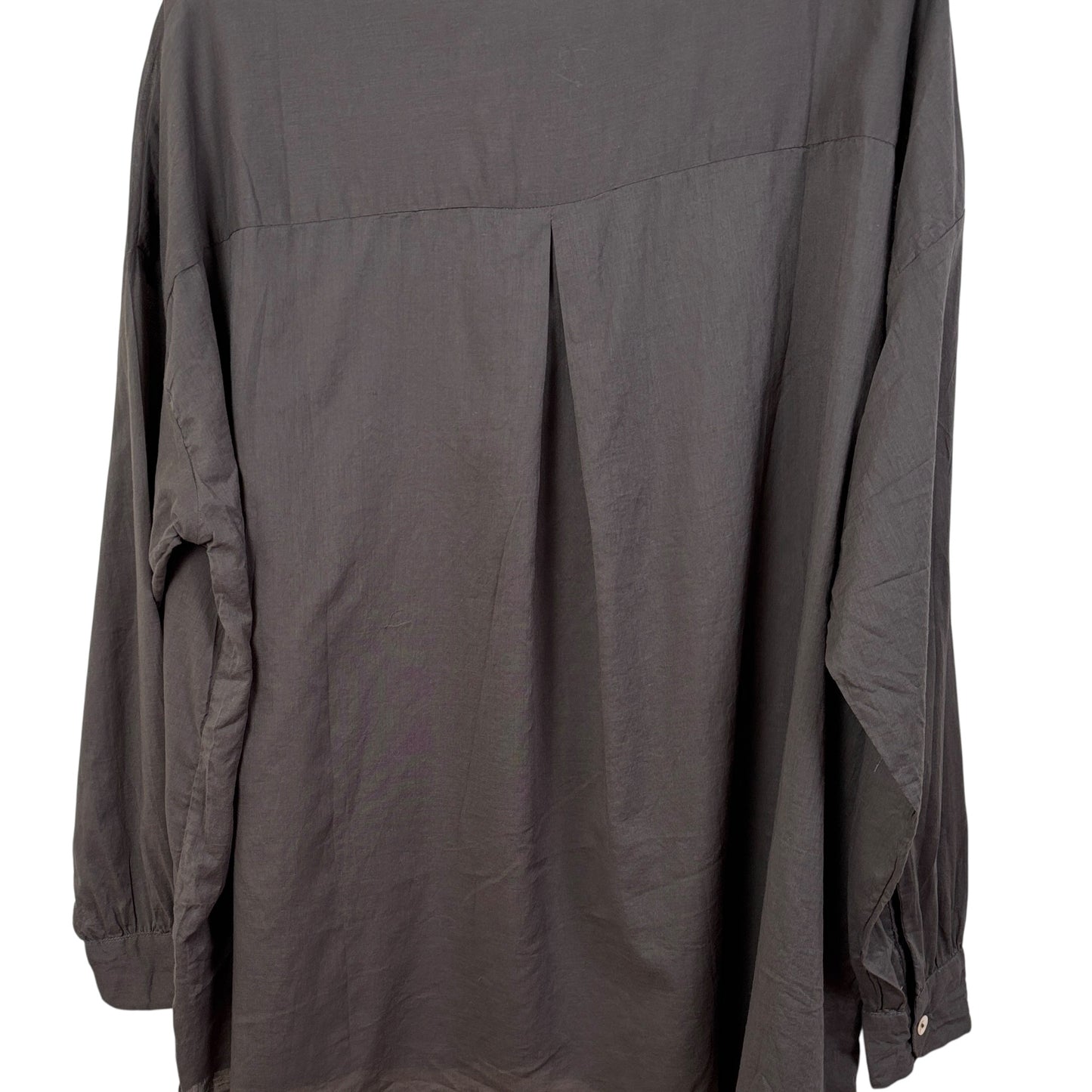 Sula  ~  Button Thru Shirt - Gunmetal
