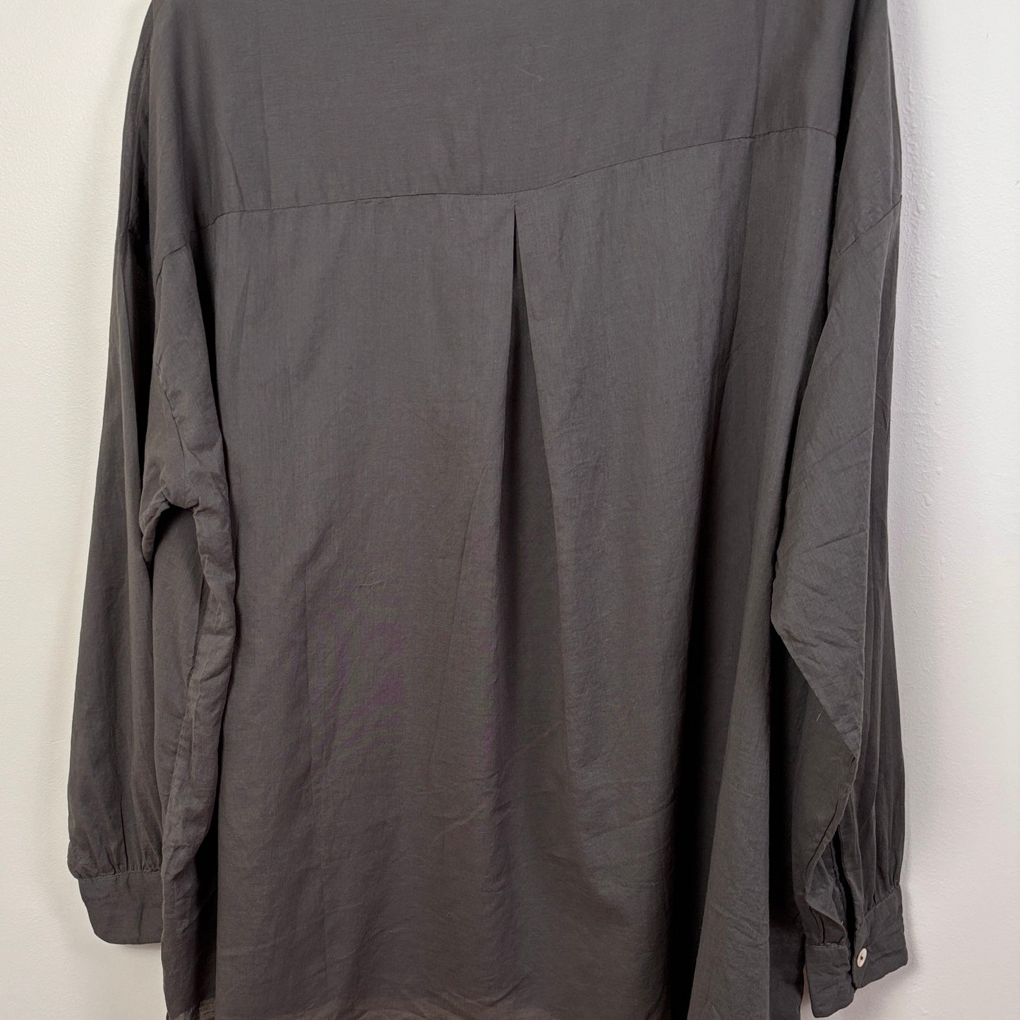 Sula  ~  Button Thru Shirt - Gunmetal