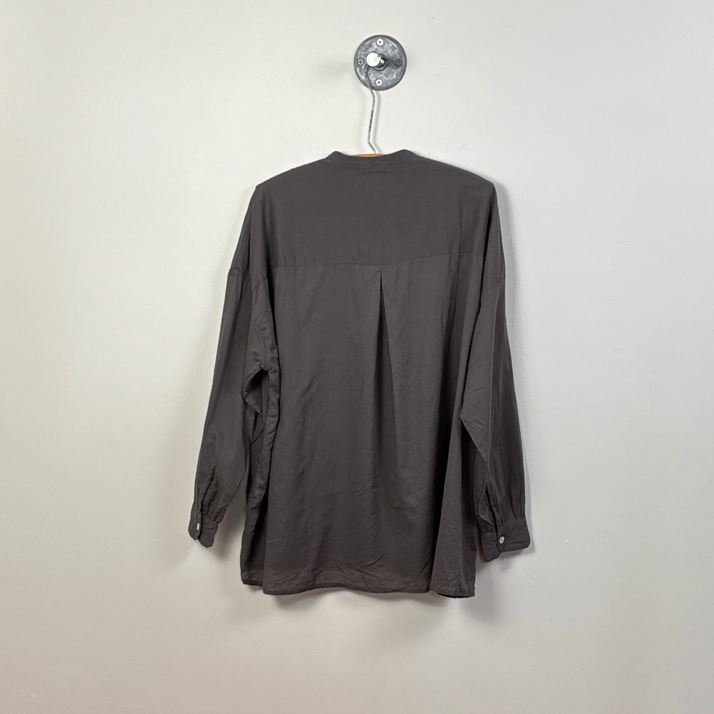 Sula  ~  Button Thru Shirt - Gunmetal