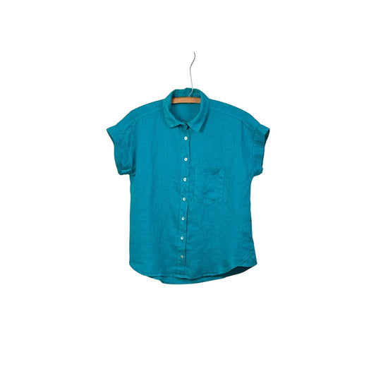 Cut Loose  ~  Linen Pocket Shirt - Atlantis