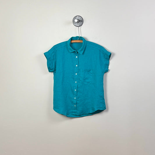 Cut Loose  ~  Linen Pocket Shirt - Atlantis