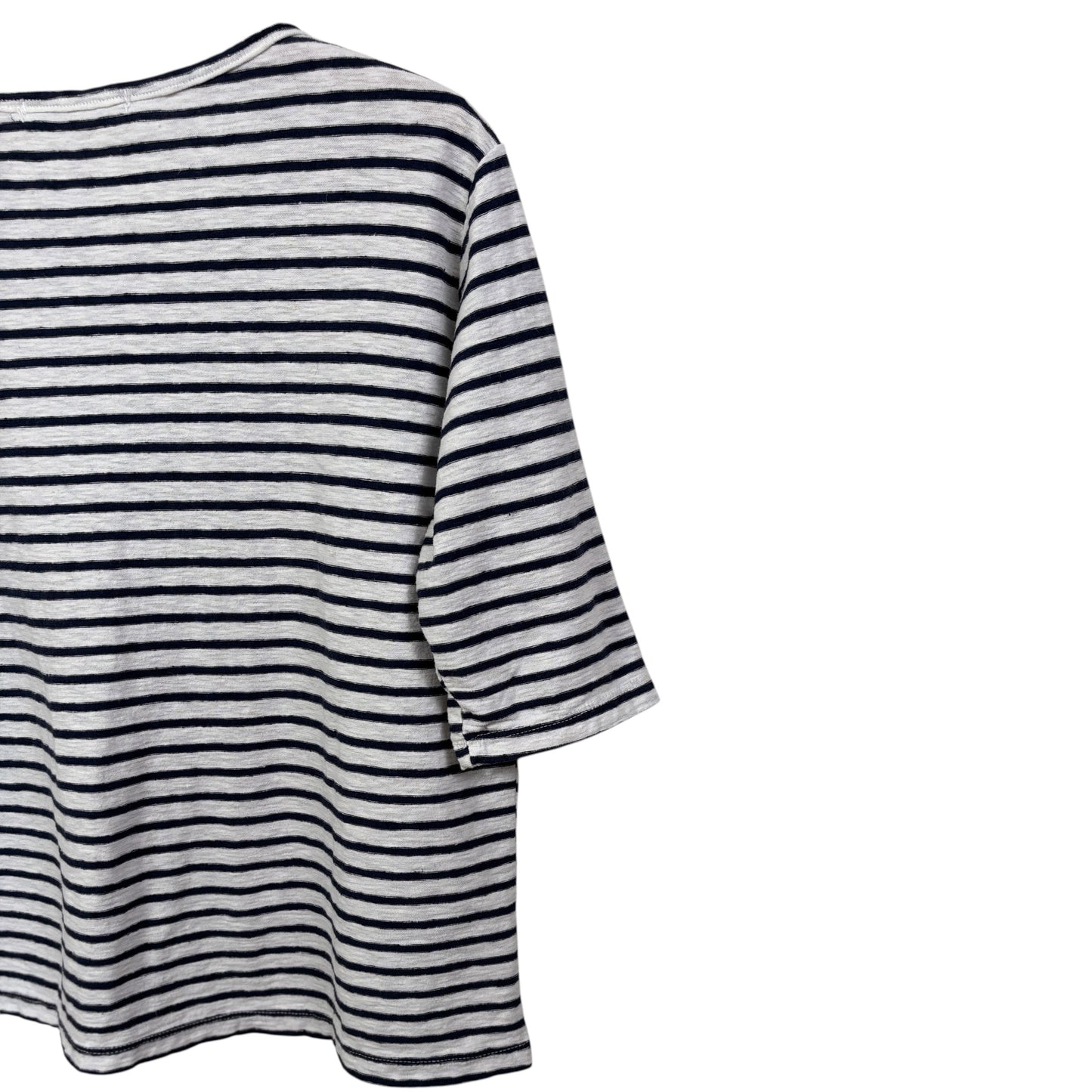 Cut Loose  ~  Elbow Sleeve Top - Navy/Laundered