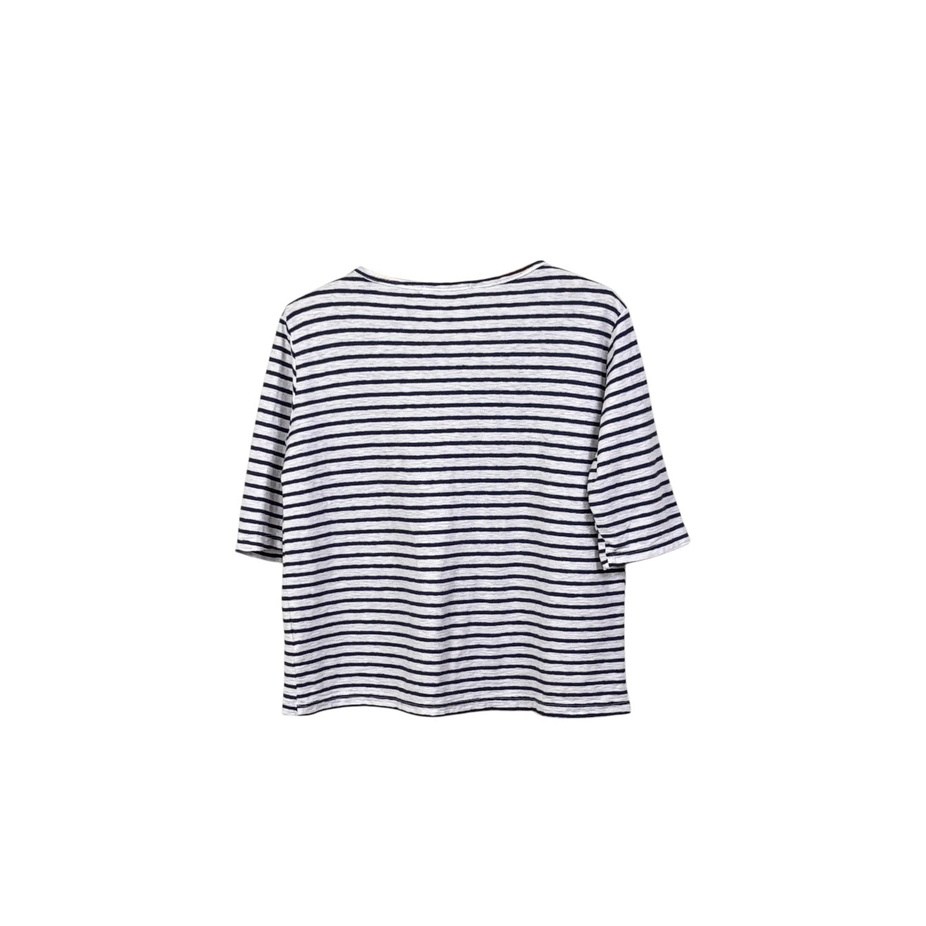 Cut Loose  ~  Elbow Sleeve Top - Navy/Laundered
