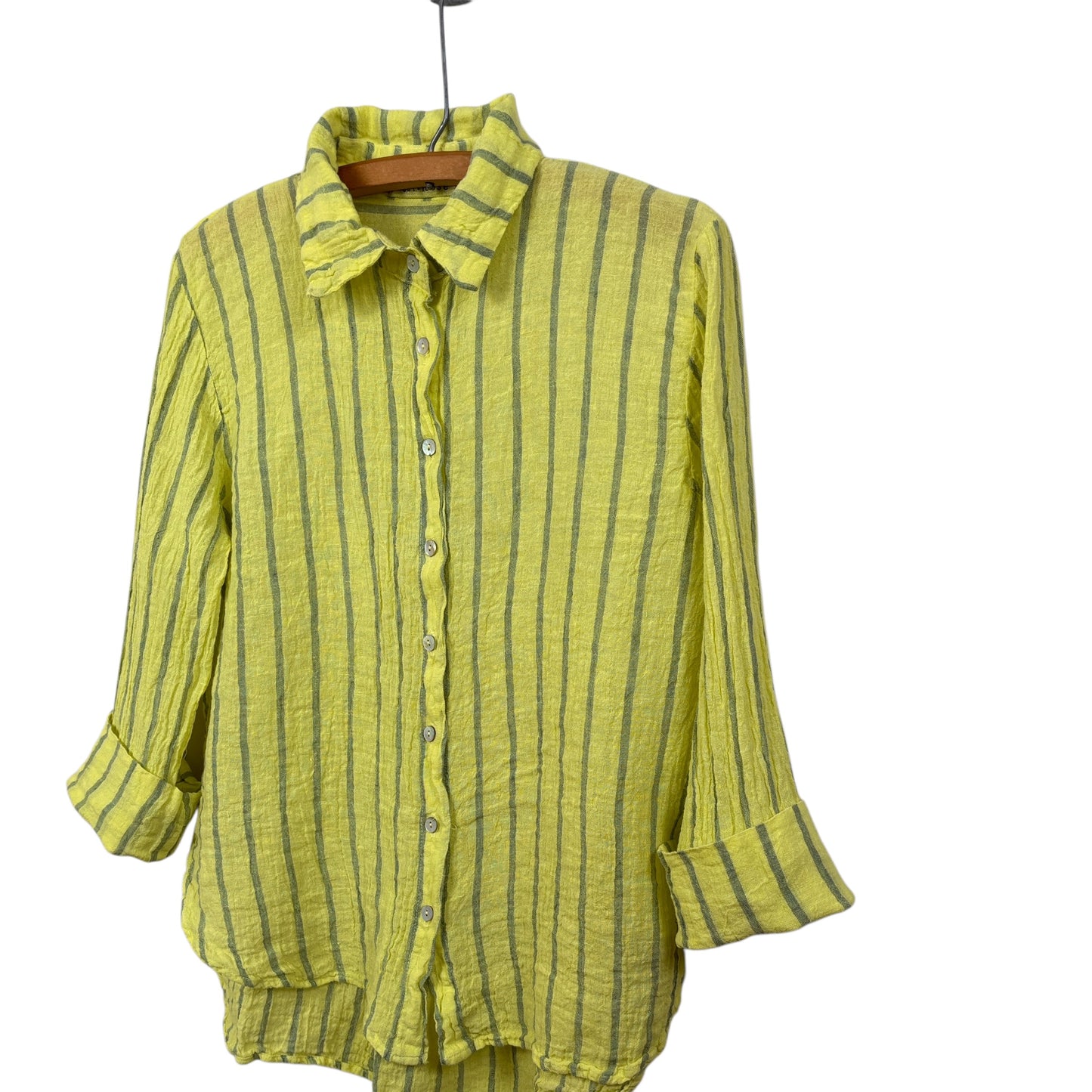 Cut Loose  ~  Crop Easy Shirt - Sunburst Stripe