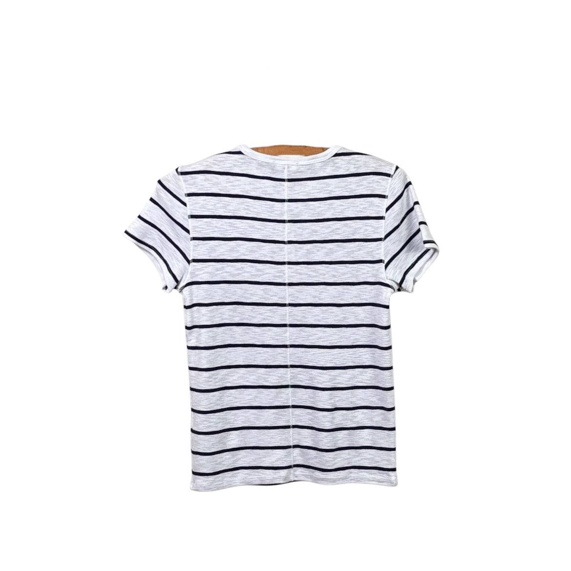 Lilla P. ~  Striped Short Sleeve - Navy/White