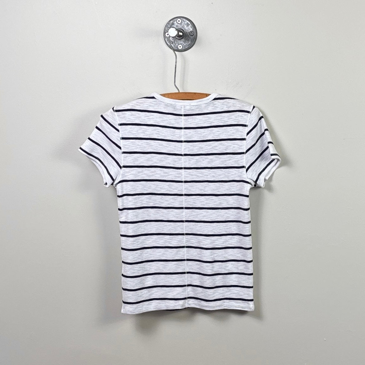 Lilla P. ~  Striped Short Sleeve - Navy/White