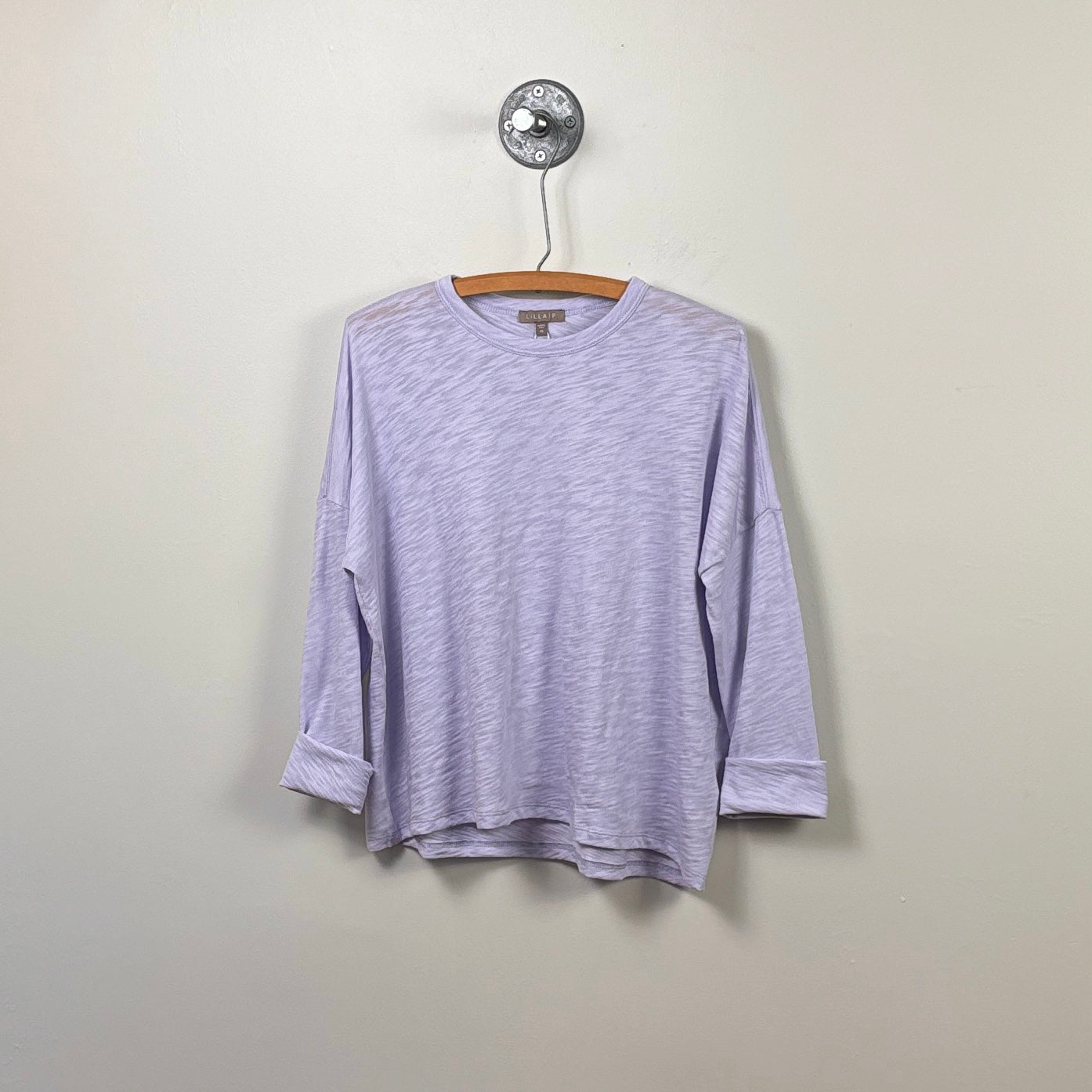 Lilla P. ~  Easy Long Sleeve Beach Tee - Lilac
