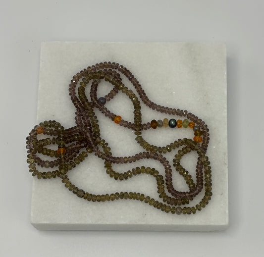 Rebecca Brenner Jewelry  ~  Tiny Faceted Zircons + Multi Color Pearls and Opals